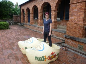 Dutch wooden shoe in Fort San Domingo